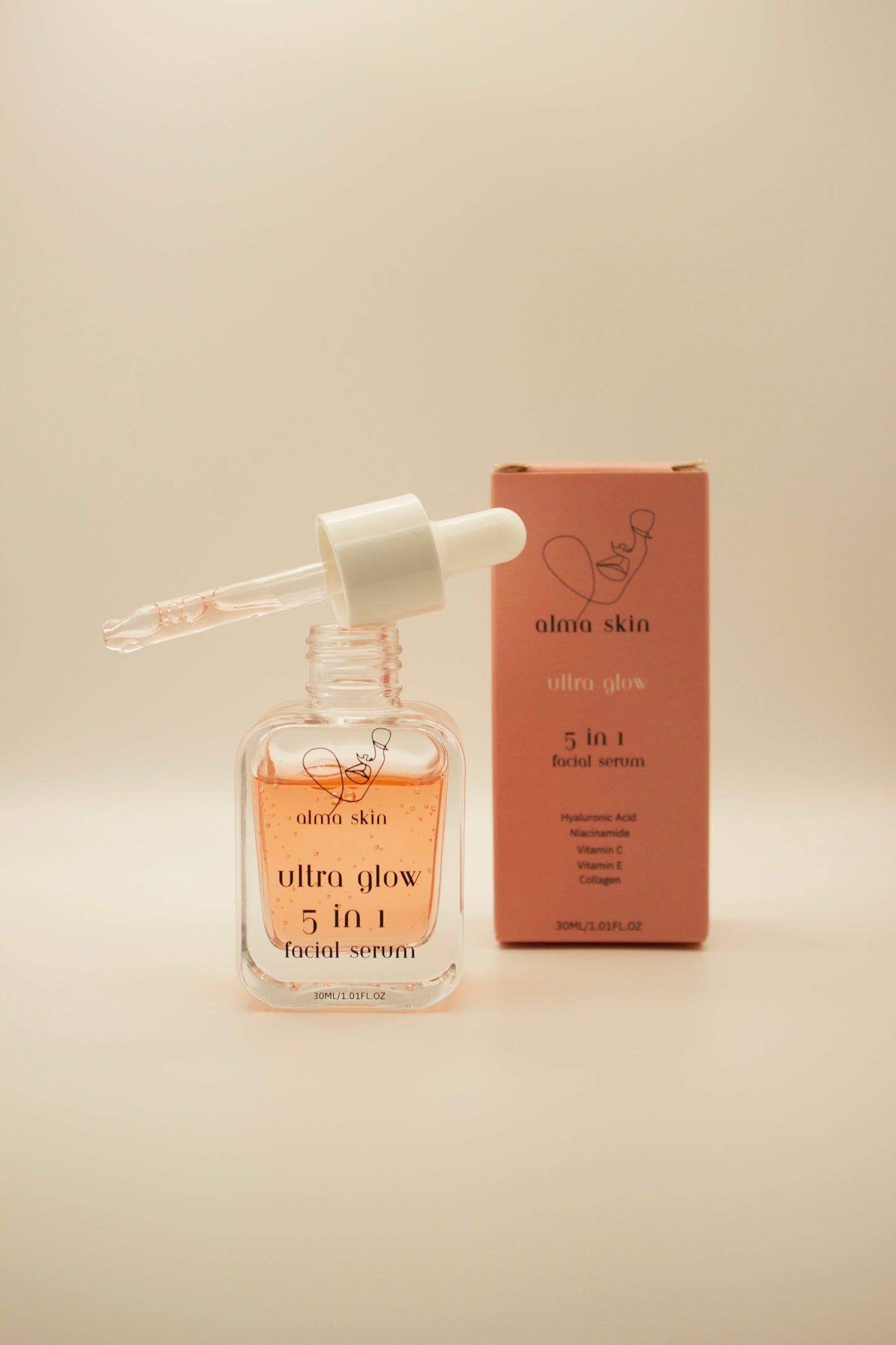 Alma Skin™ Ultra Glow- 5 in 1 Facial Serum